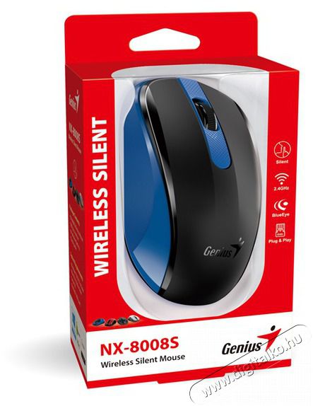 Genius NX-8008S k&eacute;k vezet&eacute;k n&eacute;lk&uuml;li eg&eacute;r Iroda &eacute;s sz&aacute;m&iacute;t&aacute;stechnika - Eg&eacute;r - Vezet&eacute;k n&eacute;lk&uuml;li eg&eacute;r - 476768