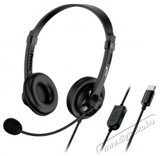 Genius HS-230U USB-C Audio-Video / Hifi / Multim&eacute;dia - F&uuml;l &eacute;s Fejhallgat&oacute;k - Fejhallgat&oacute; - 509947