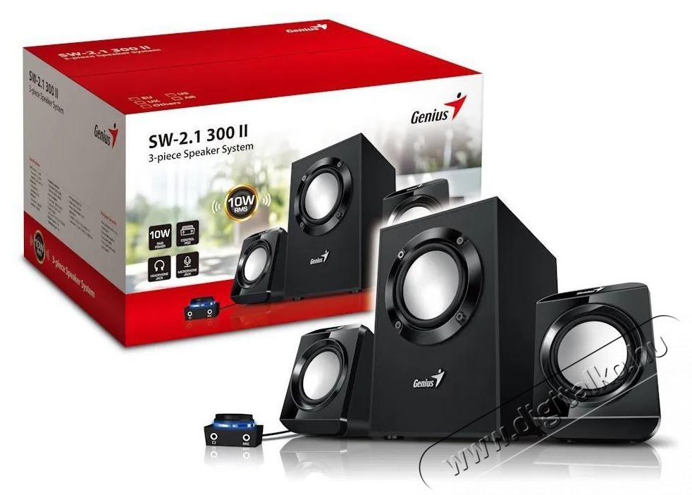 Genius SW-2.1 300 Ver. II Audio-Video / Hifi / Multim&eacute;dia - Hangfal - Hangfalszett - Hangfalszett - 522777