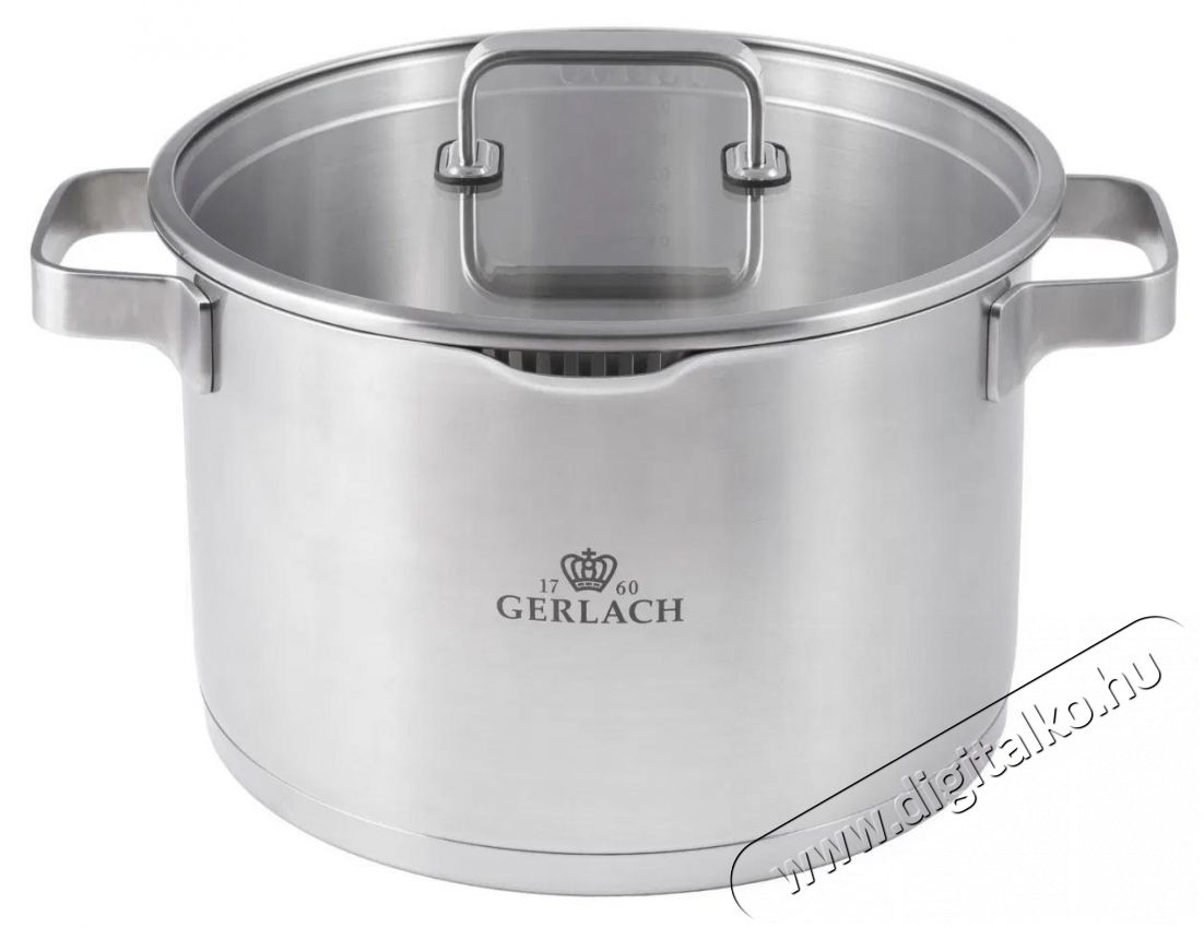Gerlach PRESTIGE PLUS Rozsdamentes ac&eacute;l főzőed&eacute;nyk&eacute;szlet 10 db Konyhai term&eacute;kek - Ed&eacute;ny - Ed&eacute;ny k&eacute;szlet - 522789