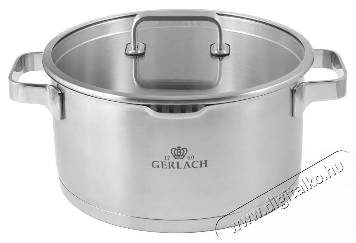 Gerlach PRESTIGE PLUS Rozsdamentes ac&eacute;l főzőed&eacute;nyk&eacute;szlet 10 db Konyhai term&eacute;kek - Ed&eacute;ny - Ed&eacute;ny k&eacute;szlet - 522789