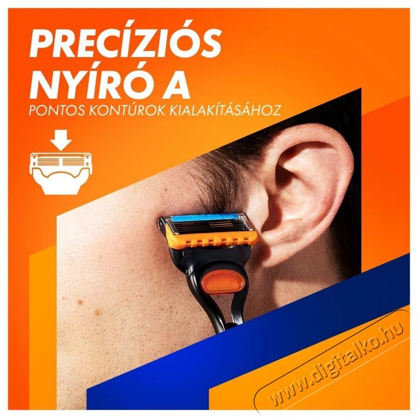 GILLETTE Fusion5 4 db Sz&eacute;ps&eacute;g&aacute;pol&aacute;s / Eg&eacute;szs&eacute;g - Szőrtelen&iacute;tő / borotva - F&eacute;rfi borotva - 537827