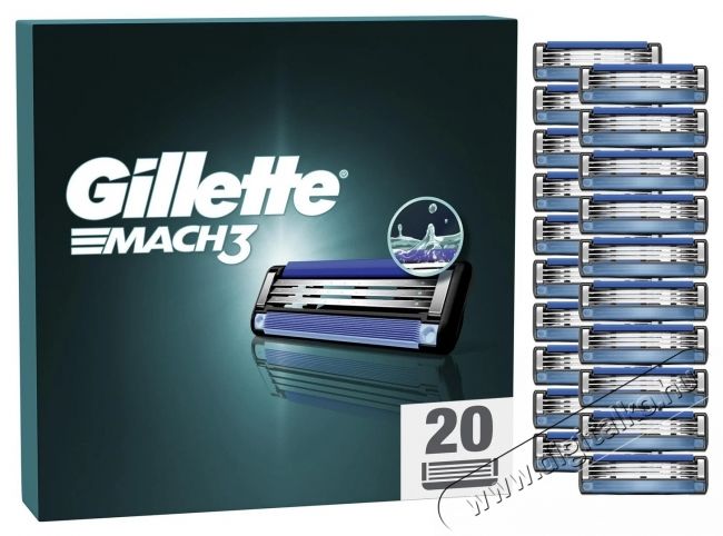 GILLETTE Mach3 20 db Sz&eacute;ps&eacute;g&aacute;pol&aacute;s / Eg&eacute;szs&eacute;g - Szőrtelen&iacute;tő / borotva - F&eacute;rfi borotva - 537828