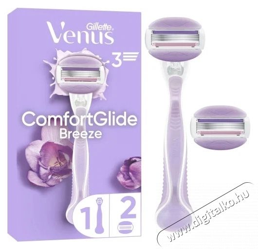 GILLETTE Venus ComfortGlide Breeze + borotvafej, 2 db Sz&eacute;ps&eacute;g&aacute;pol&aacute;s / Eg&eacute;szs&eacute;g - Szőrtelen&iacute;tő / borotva - Női szőrtelen&iacute;tő - 537833