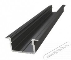 GLP GLA-GLAU AL12-GLG2-LB-2020 süllyesztett fekete LED profil Fotó-Videó kiegészítők - Lámpa - LED lámpa - 407434