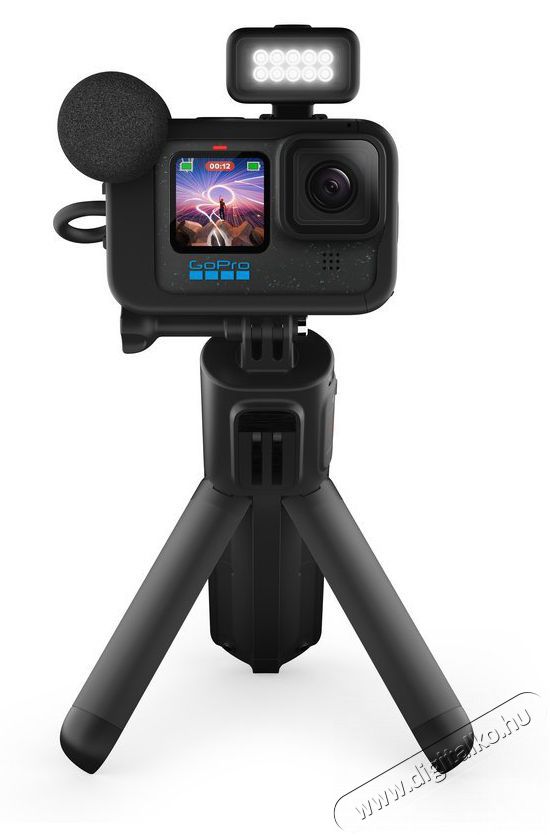 GoPro HERO12 Black Creator EditionHERO12 Black Creator Edition (CHDFB-121-EU) F&eacute;nyk&eacute;pezőg&eacute;p / kamera - Sport kamera - 4K felbont&aacute;s&uacute; - 493817