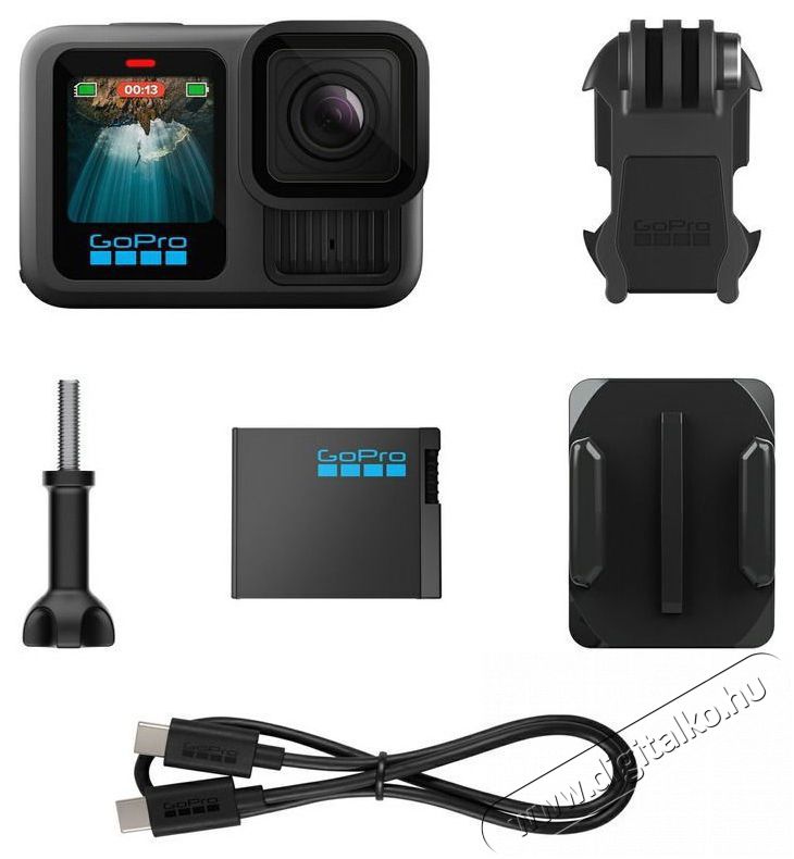 GoPro HERO13 BLACK HB-Lens Series Bundle F&eacute;nyk&eacute;pezőg&eacute;p / kamera - Sport kamera - 1080p Full HD felbont&aacute;s&uacute; - 519946