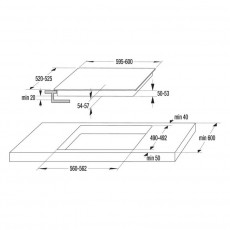Gorenje ECT644BSC Konyhai term&eacute;kek - S&uuml;tő-főzőlap, tűzhely (be&eacute;p&iacute;thető) - Elektromos főzőlap (be&eacute;p&iacute;thető) - 350183