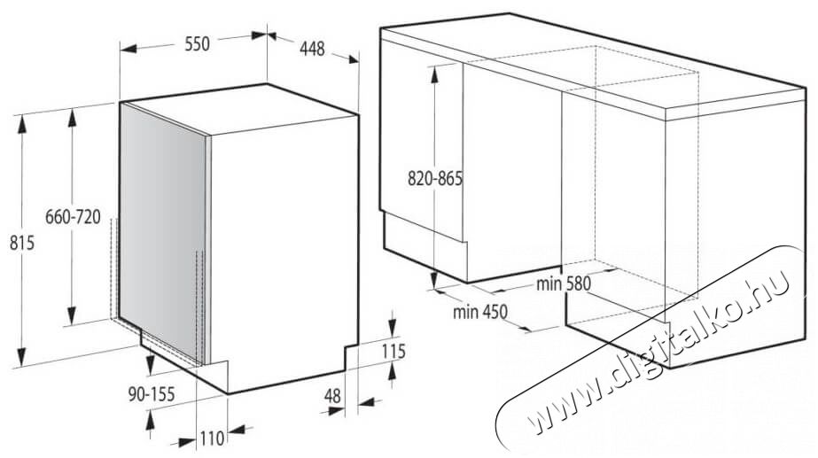 Gorenje GV561D10 mosogat&oacute;g&eacute;p Konyhai term&eacute;kek - Mosogat&oacute;g&eacute;p - Keskeny (45cm-ig) be&eacute;p&iacute;thető mosogat&oacute;g&eacute;p - 364190
