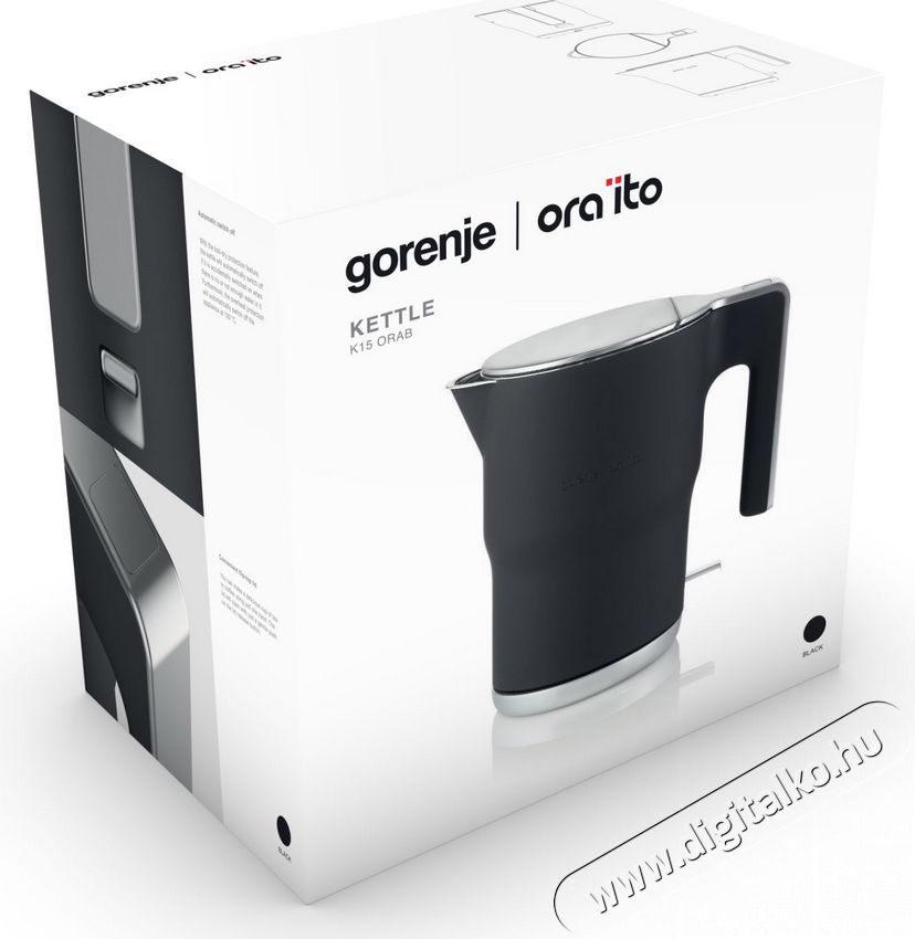 Gorenje K15ORAB v&iacute;zforral&oacute; - fekete Konyhai term&eacute;kek - V&iacute;zforral&oacute; / teafőző - 353227