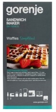 Gorenje SM703GCG Szendvics, gofri k&eacute;sz&iacute;tő &eacute;s grillező Konyhai term&eacute;kek - Konyhai kisg&eacute;p (s&uuml;t&eacute;s / főz&eacute;s / hűt&eacute;s / &eacute;telk&eacute;sz&iacute;t&eacute;s) - Melegszendvics / gofri s&uuml;tő - 363322
