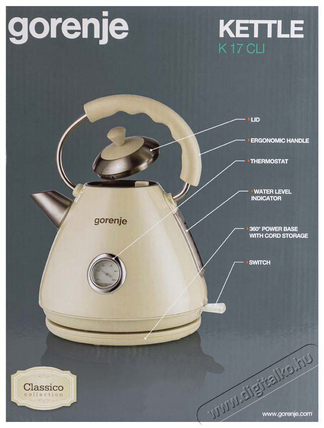 Gorenje K17CLI v&iacute;zforral&oacute; Konyhai term&eacute;kek - V&iacute;zforral&oacute; / teafőző - 314590