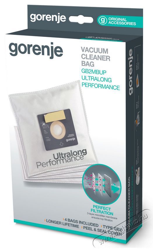 Gorenje GB2MBUP 4db mikroszűrős porzs&aacute;k, bemeneti motorszűrővel &Uacute;jdons&aacute;gok - &Uacute;j term&eacute;kek - 353212