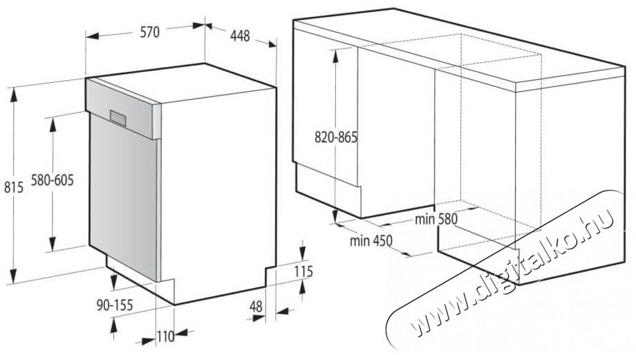 Gorenje GI561D10S mosogat&oacute;g&eacute;p Konyhai term&eacute;kek - Mosogat&oacute;g&eacute;p - Keskeny (45cm-ig) be&eacute;p&iacute;thető mosogat&oacute;g&eacute;p - 364189