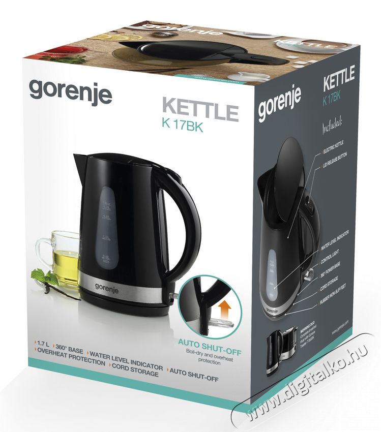 Gorenje K17BK v&iacute;zforral&oacute; Konyhai term&eacute;kek - V&iacute;zforral&oacute; / teafőző - 334181