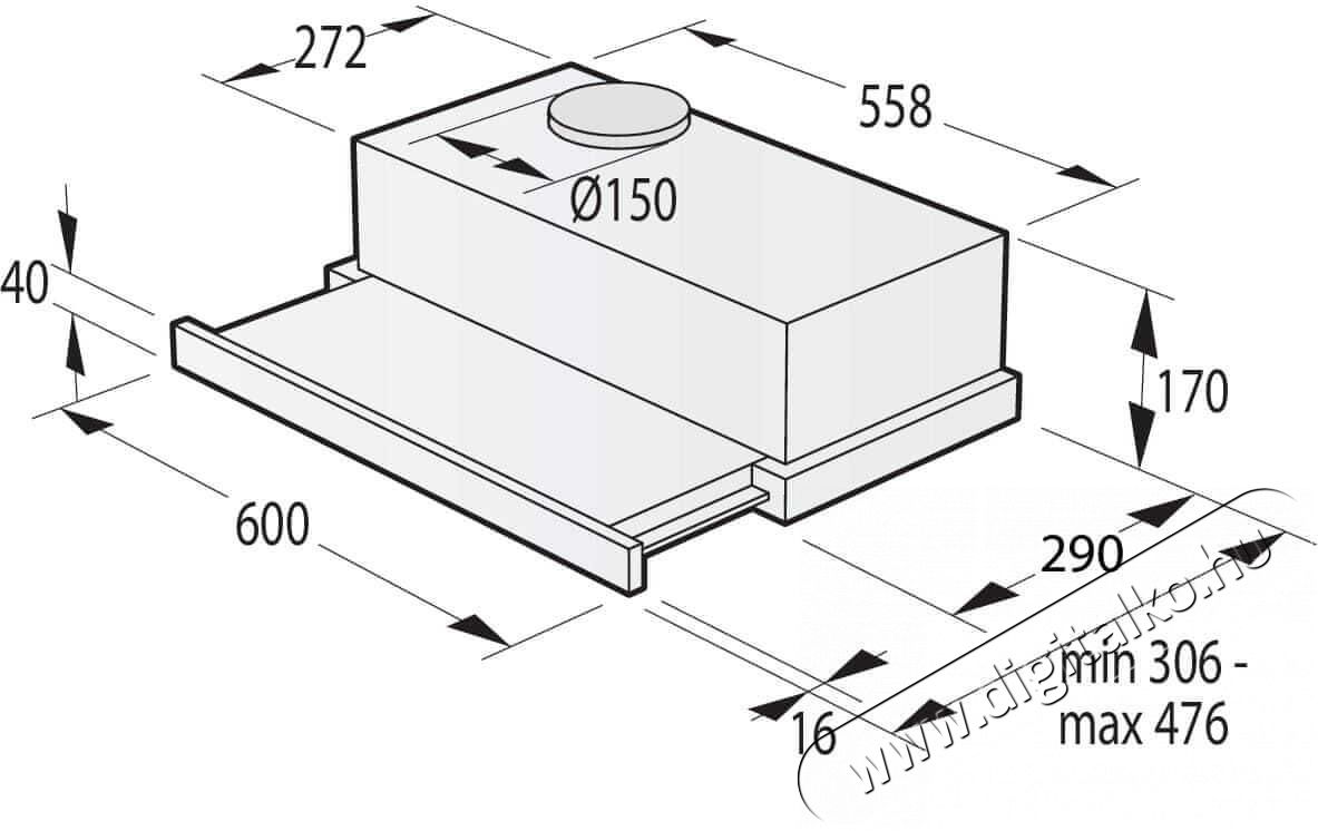 Gorenje TH60E3X be&eacute;p&iacute;thető p&aacute;raelsz&iacute;v&oacute; Konyhai term&eacute;kek - P&aacute;raelsz&iacute;v&oacute; - Be&eacute;p&iacute;thető / kih&uacute;zhat&oacute; - 370460