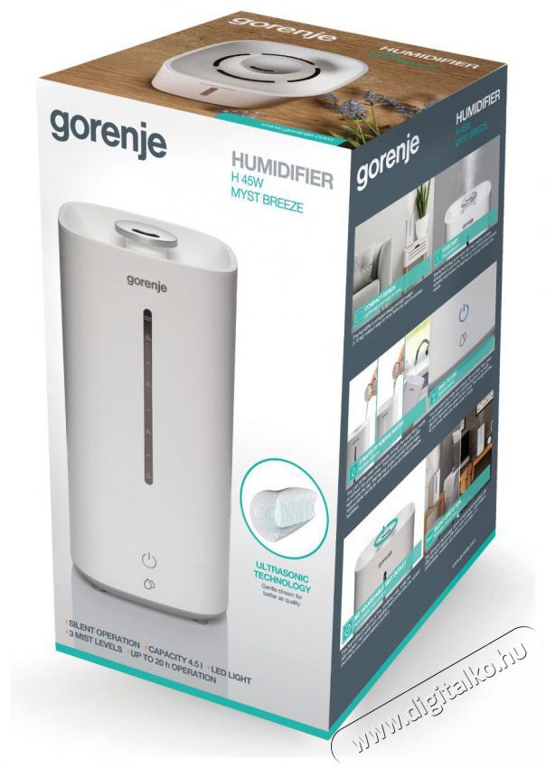 Gorenje H45W levegő p&aacute;r&aacute;s&iacute;t&oacute; Sz&eacute;ps&eacute;g&aacute;pol&aacute;s / Eg&eacute;szs&eacute;g - L&eacute;gtiszt&iacute;t&oacute; / p&aacute;r&aacute;s&iacute;t&oacute; / p&aacute;r&aacute;tlan&iacute;t&oacute; - P&aacute;r&aacute;s&iacute;t&oacute; - 373097