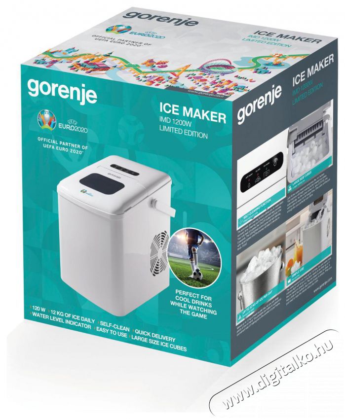 Gorenje IMD 1200W j&eacute;gkockak&eacute;sz&iacute;tő g&eacute;p Konyhai term&eacute;kek - Konyhai kisg&eacute;p (s&uuml;t&eacute;s / főz&eacute;s / hűt&eacute;s / &eacute;telk&eacute;sz&iacute;t&eacute;s) - J&eacute;gkocka k&eacute;sz&iacute;tő g&eacute;p - 373099