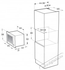 Gorenje BM201AG1X Be&eacute;p&iacute;thető mikr&oacute; Konyhai term&eacute;kek - Mikrohull&aacute;m&uacute; s&uuml;tő - Mikrohull&aacute;m&uacute; s&uuml;tő (be&eacute;p&iacute;thető) - 383696