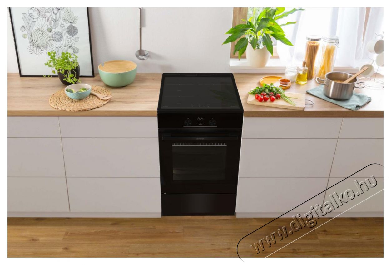 Gorenje GEIT5C60BPG Elektromos tűzhely Konyhai term&eacute;kek - S&uuml;tő-főzőlap, tűzhely (szabadon&aacute;ll&oacute;) - Elektromos tűzhely (szabadon&aacute;ll&oacute;) - 400181