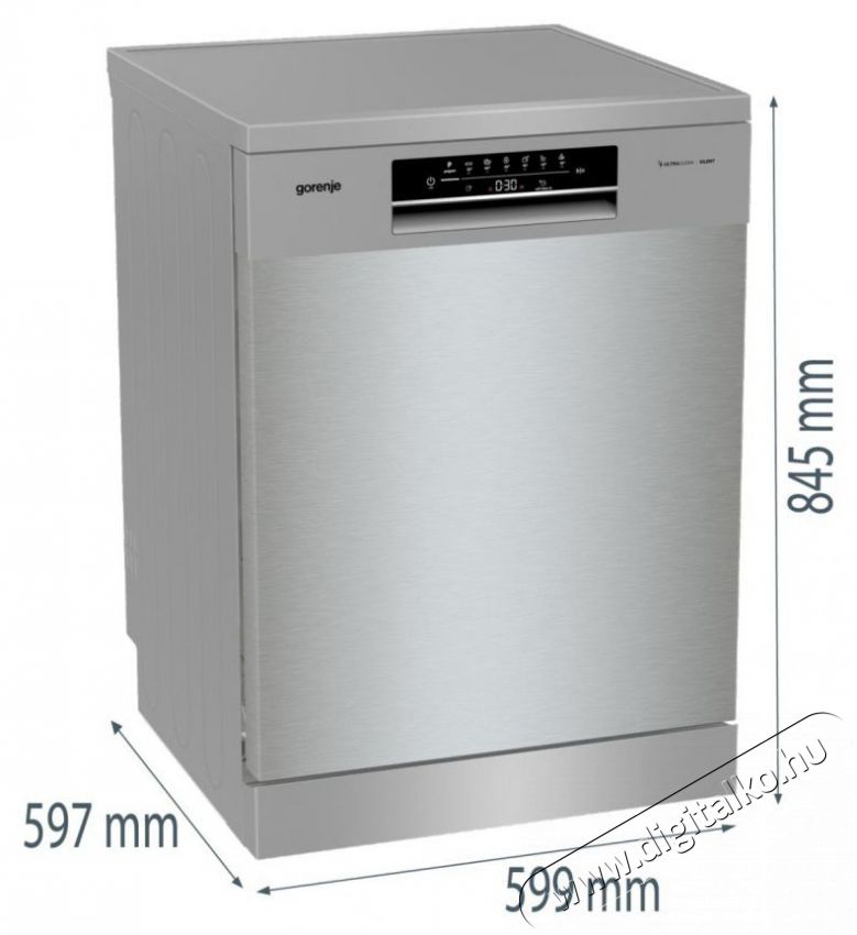 Gorenje GS643E90X Mosogat&oacute;g&eacute;p Konyhai term&eacute;kek - Mosogat&oacute;g&eacute;p - Norm&aacute;l (60cm) szabadon&aacute;ll&oacute; mosogat&oacute;g&eacute;p - 494313