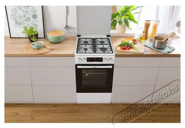 Gorenje GKS5C72WF kombin&aacute;lt g&aacute;ztűzhely Konyhai term&eacute;kek - S&uuml;tő-főzőlap, tűzhely (szabadon&aacute;ll&oacute;) - Kombin&aacute;lt tűzhely (szabadon&aacute;ll&oacute;) - 501697