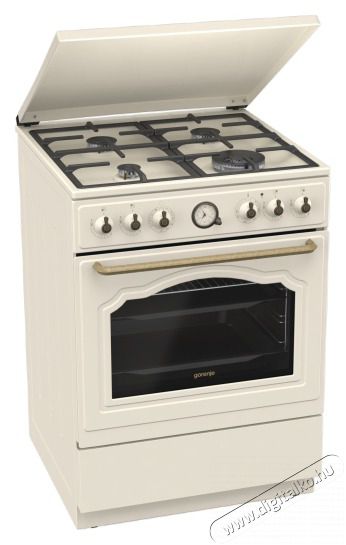 Gorenje GKS6C71CLI kombin&aacute;lt g&aacute;ztűzhely Konyhai term&eacute;kek - S&uuml;tő-főzőlap, tűzhely (szabadon&aacute;ll&oacute;) - Kombin&aacute;lt tűzhely (szabadon&aacute;ll&oacute;) - 502736