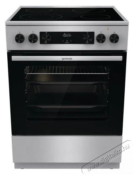 Gorenje GECS6C70XC Konyhai term&eacute;kek - S&uuml;tő-főzőlap, tűzhely (szabadon&aacute;ll&oacute;) - Elektromos tűzhely (szabadon&aacute;ll&oacute;) - 504413