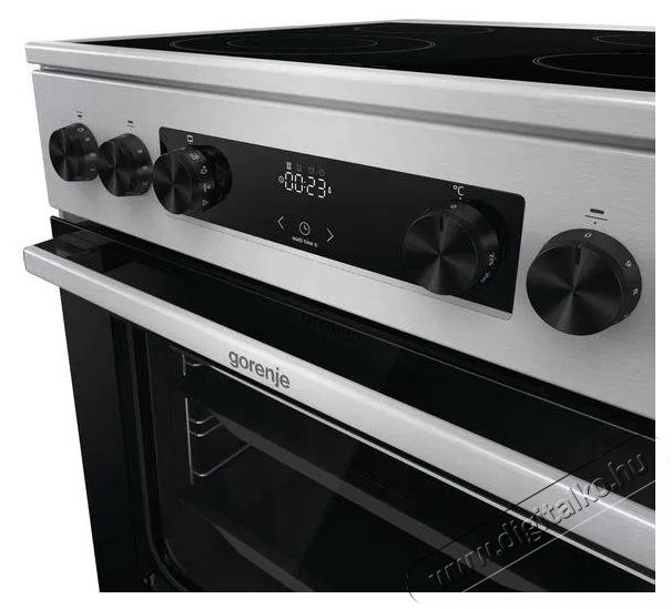 Gorenje GECS6C70XC Konyhai term&eacute;kek - S&uuml;tő-főzőlap, tűzhely (szabadon&aacute;ll&oacute;) - Elektromos tűzhely (szabadon&aacute;ll&oacute;) - 504413