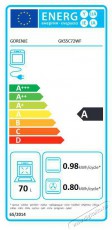 Gorenje GKS5C72WF kombin&aacute;lt g&aacute;ztűzhely Konyhai term&eacute;kek - S&uuml;tő-főzőlap, tűzhely (szabadon&aacute;ll&oacute;) - Kombin&aacute;lt tűzhely (szabadon&aacute;ll&oacute;) - 501697