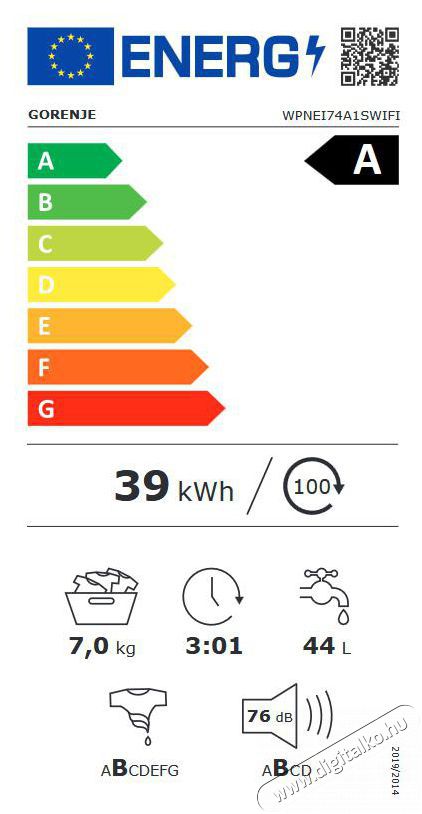 Gorenje WPNEI74A1SWIFI el&ouml;ltőltős mos&oacute;g&eacute;p H&aacute;ztart&aacute;s / Otthon / K&uuml;lt&eacute;r - Mos&oacute;g&eacute;p / sz&aacute;r&iacute;t&oacute;g&eacute;p - El&ouml;lt&ouml;ltős norm&aacute;l (60cm-ig) mos&oacute;g&eacute;p - 499712