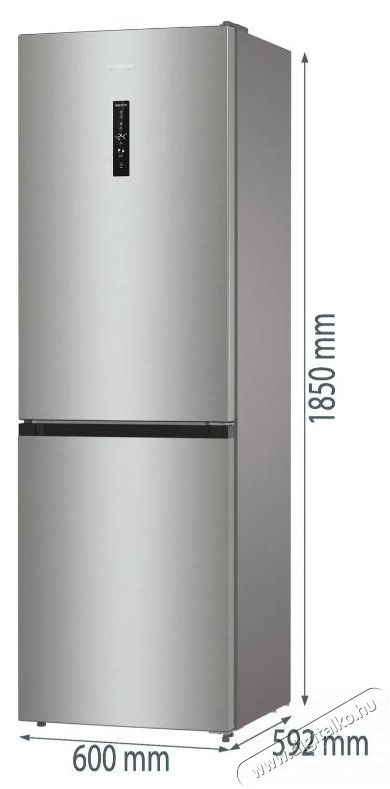 Gorenje NRK619DA2XL4 Konyhai term&eacute;kek - Hűtő, fagyaszt&oacute; (szabadon&aacute;ll&oacute;) - Alulfagyaszt&oacute;s kombin&aacute;lt hűtő - 515447