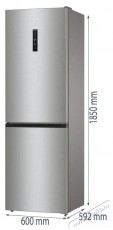 Gorenje NRK619DA2XL4 Konyhai term&eacute;kek - Hűtő, fagyaszt&oacute; (szabadon&aacute;ll&oacute;) - Alulfagyaszt&oacute;s kombin&aacute;lt hűtő - 515447