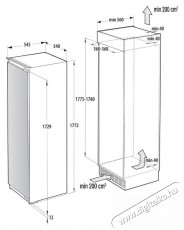 Gorenje RI517E62WF Konyhai term&eacute;kek - Hűtő, fagyaszt&oacute; (be&eacute;p&iacute;thető) - Egyajt&oacute;s hűtő - 515449