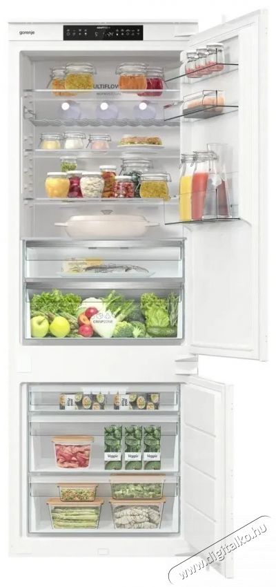 Gorenje NRKI619D61WFE Hűtőszekr&eacute;ny, hűtőg&eacute;p Konyhai term&eacute;kek - Hűtő, fagyaszt&oacute; (be&eacute;p&iacute;thető) - Alulfagyaszt&oacute;s kombin&aacute;lt hűtő - 531532
