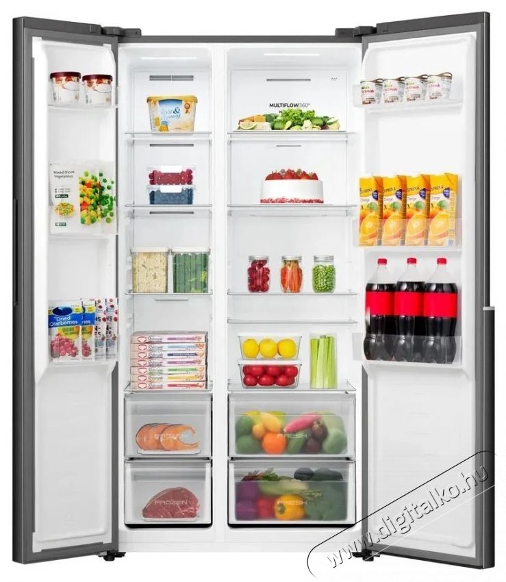 Gorenje NRS917E41BX Hűtőszekr&eacute;ny, hűtőg&eacute;p Konyhai term&eacute;kek - Hűtő, fagyaszt&oacute; (szabadon&aacute;ll&oacute;) - Amerikai t&iacute;pus&uacute; Side By Side hűtő - 531527
