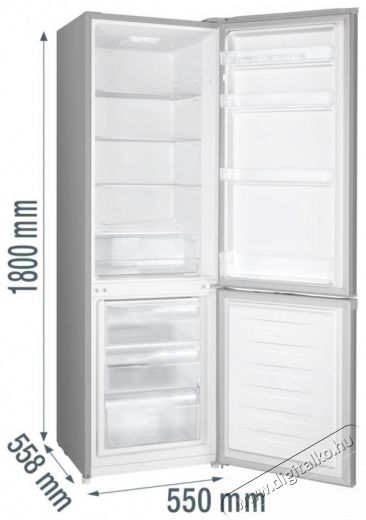 Gorenje RK418DPS4I Alulfagyaszt&oacute;s hűtő Konyhai term&eacute;kek - Hűtő, fagyaszt&oacute; (szabadon&aacute;ll&oacute;) - Alulfagyaszt&oacute;s kombin&aacute;lt hűtő - 532883