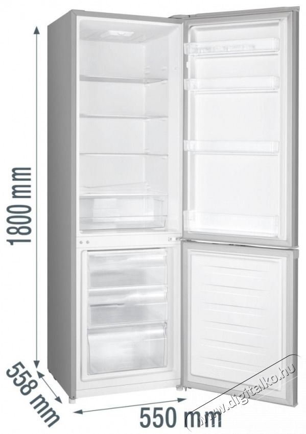 Gorenje RK418DPS4I Alulfagyaszt&oacute;s hűtő Konyhai term&eacute;kek - Hűtő, fagyaszt&oacute; (szabadon&aacute;ll&oacute;) - Alulfagyaszt&oacute;s kombin&aacute;lt hűtő - 532883