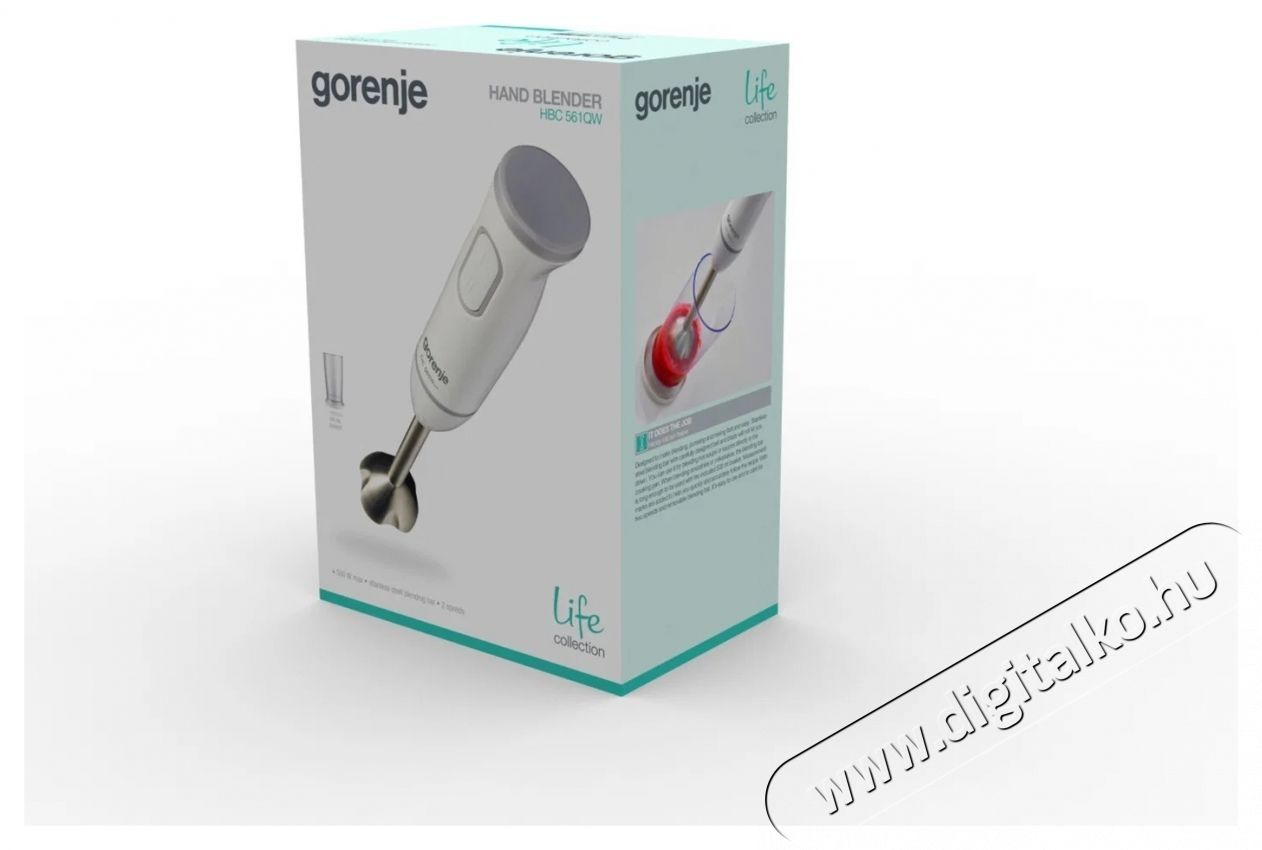 Gorenje HBC561QW botmixer Konyhai term&eacute;kek - Konyhai kisg&eacute;p (elők&eacute;sz&iacute;t&eacute;s / feldolgoz&aacute;s) - Botmixer - 371549