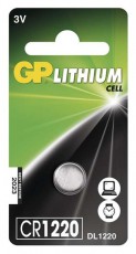 GP Batteries GP CR1220 l&iacute;tium gombelem 1db/bliszter - Akkuk &eacute;s t&ouml;ltők - Elem - 464271