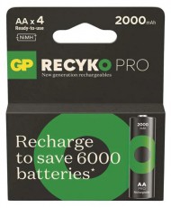 GP Batteries GP ReCyko Pro NiMH Akkumulátor HR6 (AA) 4db Akkuk és töltők - Elem méretű akku és töltő - Akku - 507324