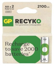 GP Batteries GP ReCyko NiMH Akkumulátor HR6 (AA) 2100mAh 2db Akkuk és töltők - Li-ion akkumulátor és töltő (gyári) - Akku - 508823