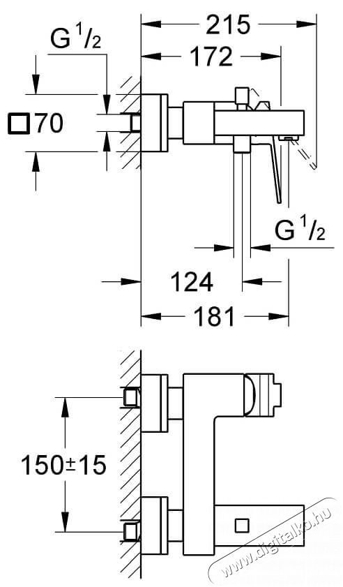 Grohe Sail Cube Zuhany Csaptelep 23437000 H&aacute;ztart&aacute;s / Otthon / K&uuml;lt&eacute;r - F&uuml;rdőszoba / wc - Kieg&eacute;sz&iacute;tő - 370783