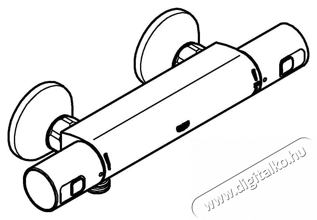 Grohe Precision Start 345942430 zuhany csaptelep, 1/2 , termoszt&aacute;t, v&eacute;delem, matt, fekete H&aacute;ztart&aacute;s / Otthon / K&uuml;lt&eacute;r - F&uuml;rdőszoba / wc - Kieg&eacute;sz&iacute;tő - 536661