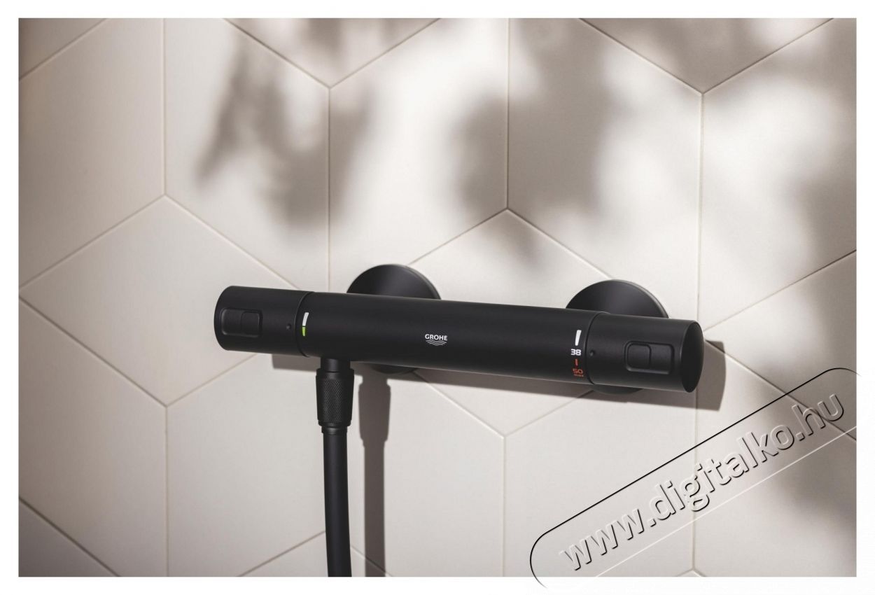 Grohe Precision Start 345942430 zuhany csaptelep, 1/2 , termoszt&aacute;t, v&eacute;delem, matt, fekete H&aacute;ztart&aacute;s / Otthon / K&uuml;lt&eacute;r - F&uuml;rdőszoba / wc - Kieg&eacute;sz&iacute;tő - 536661