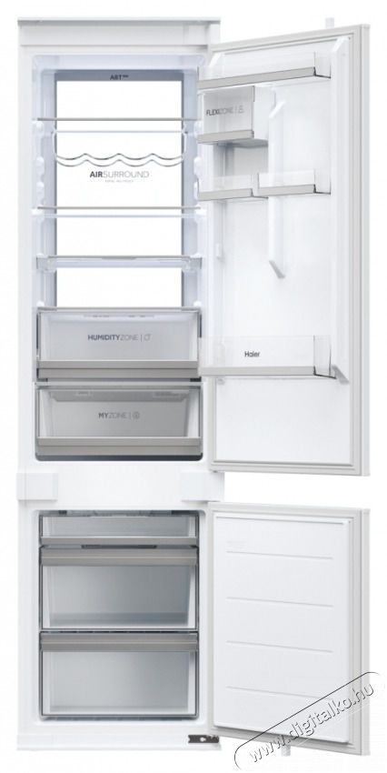 Haier HBW7519C be&eacute;p&iacute;thető alulfagyaszt&oacute;s hűtőszekr&eacute;ny Konyhai term&eacute;kek - Hűtő, fagyaszt&oacute; (be&eacute;p&iacute;thető) - Alulfagyaszt&oacute;s kombin&aacute;lt hűtő - 501643