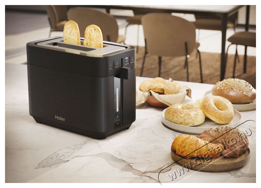 Haier HTO5A3 011 fekete 2 szeletes keny&eacute;rpir&iacute;t&oacute; Konyhai term&eacute;kek - Konyhai kisg&eacute;p (s&uuml;t&eacute;s / főz&eacute;s / hűt&eacute;s / &eacute;telk&eacute;sz&iacute;t&eacute;s) - Keny&eacute;rpir&iacute;t&oacute; - 502367