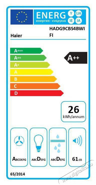 Haier HADG9CBS4BWIFI I-Link Series 4 Konyhai term&eacute;kek - P&aacute;raelsz&iacute;v&oacute; - K&uuml;rtős - 504446