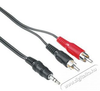 Hama 3,5mm Jack sztereo - 2RCA &ouml;sszek&ouml;tő k&aacute;bel 2m - 48913 Tv kieg&eacute;sz&iacute;tők - K&aacute;bel / csatlakoz&oacute; - Jack-RCA k&aacute;bel - 293601