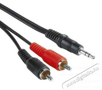 Hama 3,5mm Jack-2RCA &ouml;sszek&ouml;tő k&aacute;bel 5m - 43343 Tv kieg&eacute;sz&iacute;tők - K&aacute;bel / csatlakoz&oacute; - Jack-RCA k&aacute;bel - 293764